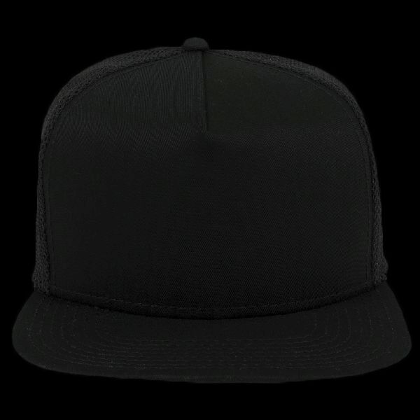 OTTO CAP "OTTO SNAP" 5 Panel Mid Profile Mesh Back Trucker Snapback Hat Thumbnail